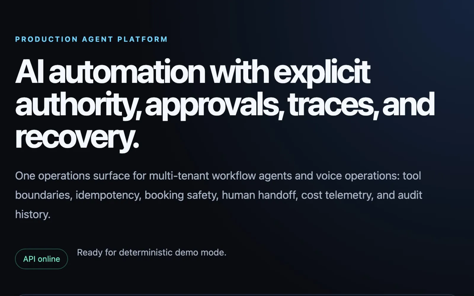 Multi-Tenant AI Automation Control Plane project preview