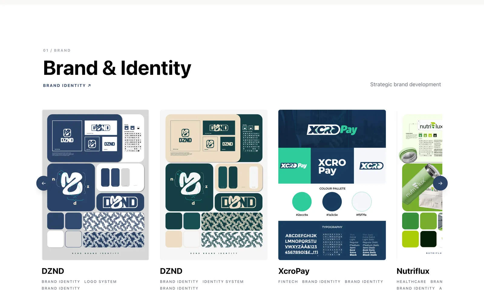 Services: brand and identity work.