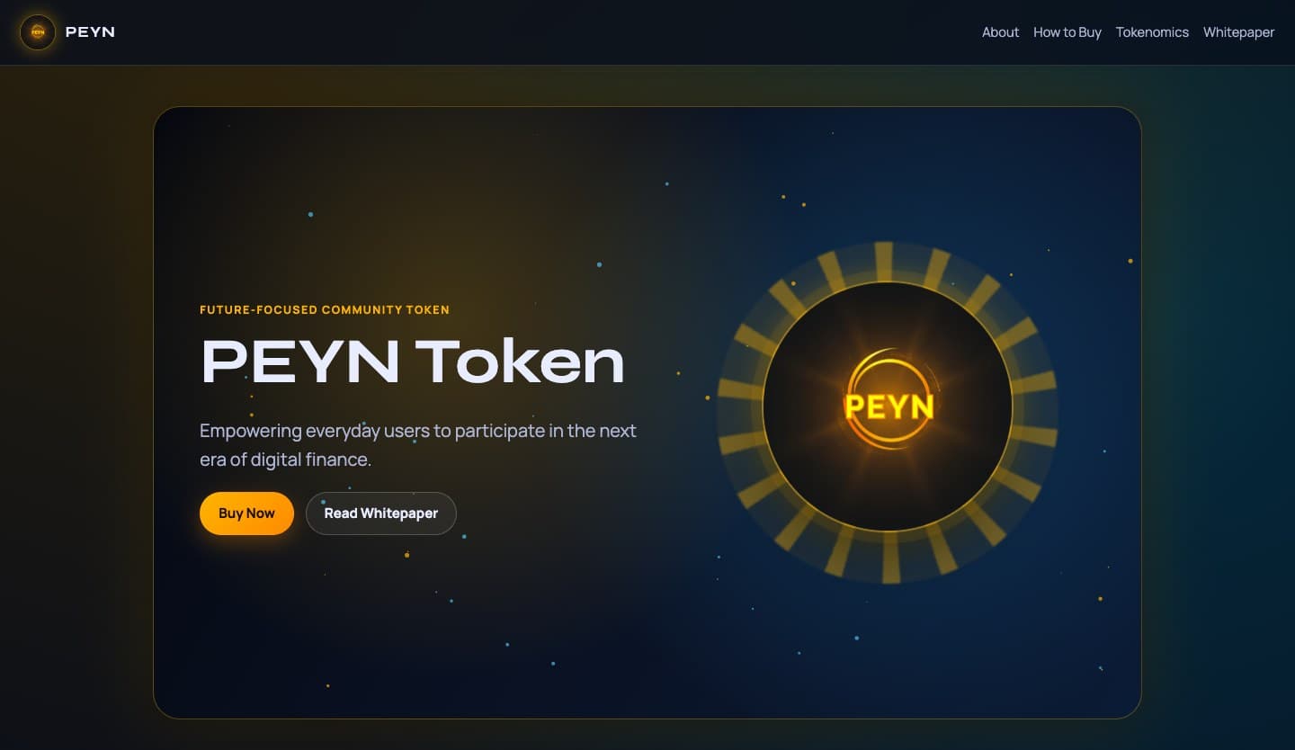 peyntoken.com / Crypto Token Platform preview