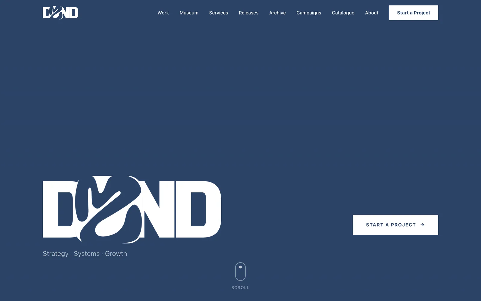 DZND Studio (earlier design) project preview
